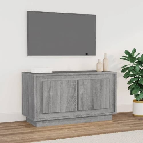 Tv-bänk grå sonoma 80x35x45 cm konstruerat trä