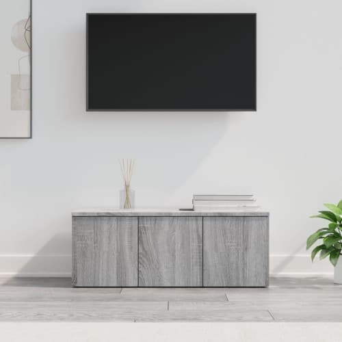 Tv-bänk grå sonoma 80x34x30 cm konstruerat trä