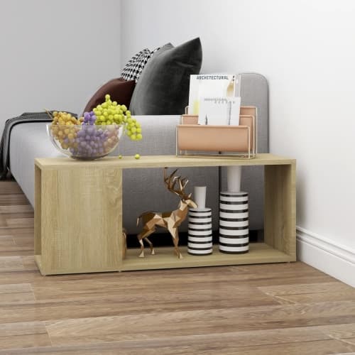 Tv-bänk sonoma-ek 80x24x32 cm konstruerat trä