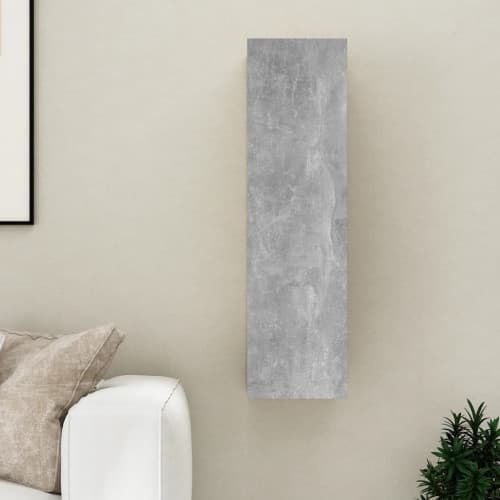 TV -skåp betonggrå 30,5x30x110 cm konstruerat trä
