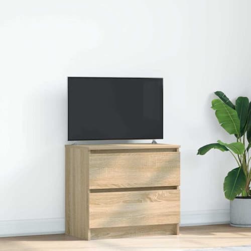 TV-bänk sonoma ek 60x35x54 cm konstruerat trä