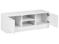 Miniatyrbilde 5 av 9: TV-stativ Hvit Sponplate 102 cm 2 Oppbevaringsskuffer 2 Hyller Skandinavisk Design Stue