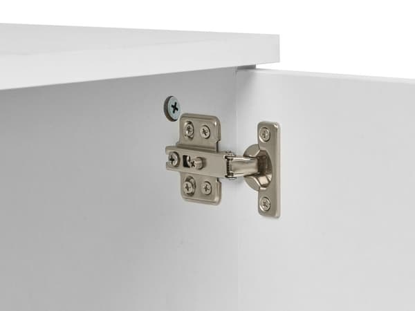 TV-stativ Hvit Sponplate 102 cm 2 Oppbevaringsskuffer 2 Hyller Skandinavisk Design Stue