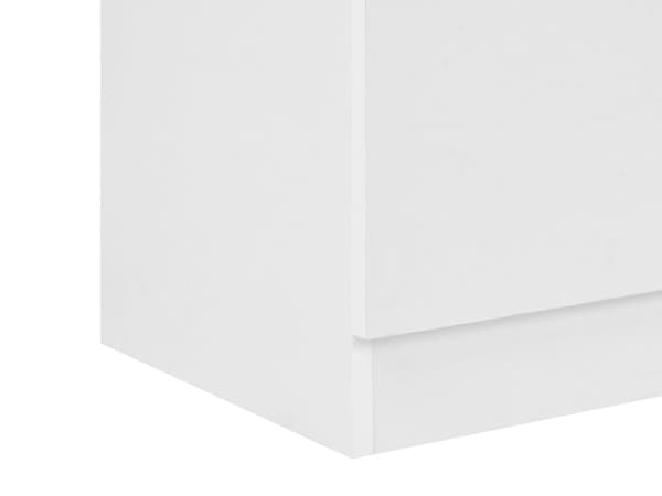 TV-stativ Hvit Sponplate 102 cm 2 Oppbevaringsskuffer 2 Hyller Skandinavisk Design Stue