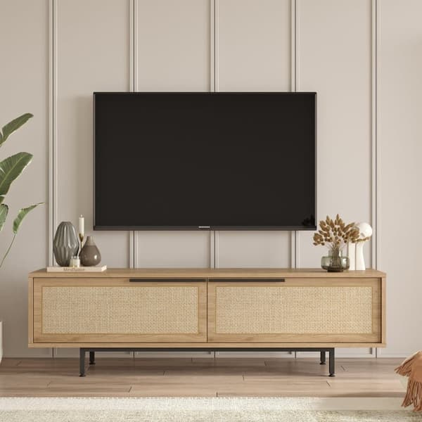 TV-bänk med lådor, 160x45,1x35,5 cm, brun