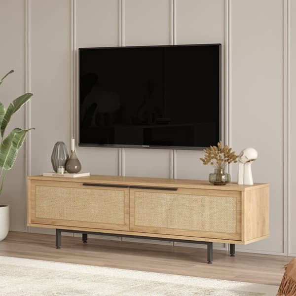 TV-bänk med lådor, 160x45,1x35,5 cm, brun
