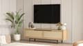 Miniatyrbild 1 av 9: TV-bänk med lådor, 160x45,1x35,5 cm, brun