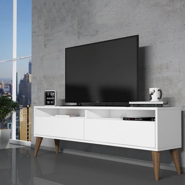 TV-bänk, 150 x 30 x 50 cm, Vit