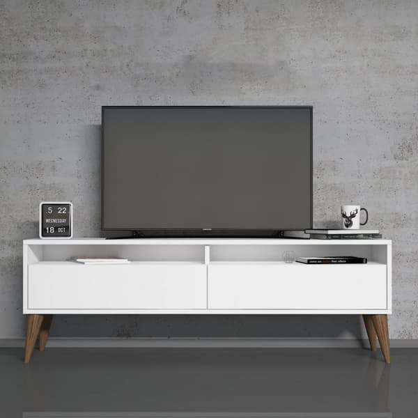 TV-bänk, 150 x 30 x 50 cm, Vit