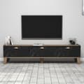 Miniatyrbillede 2 af 6: TV stativ, 178 x 44,8 x 34,6 cm, brun sort