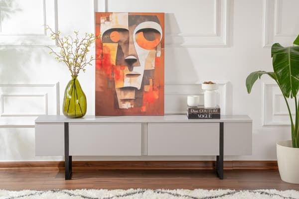 TV-taso, Serenity, 180x50x29,5 cm, harmaa