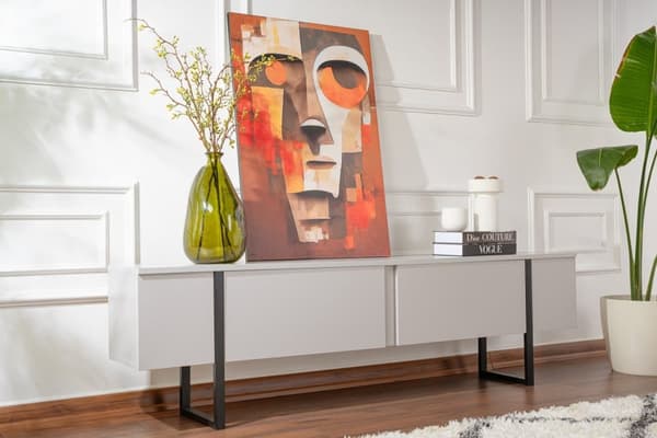 TV-taso, Serenity, 180x50x29,5 cm, harmaa