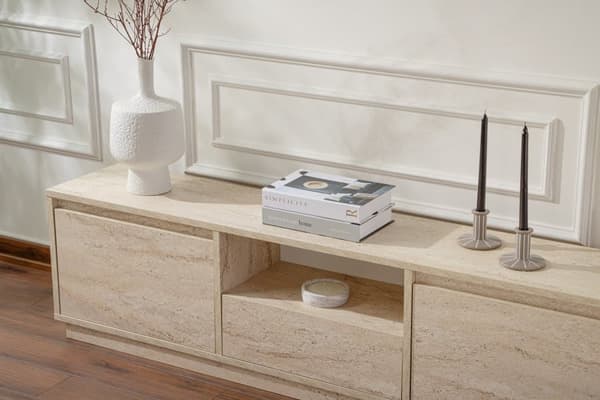 TV stativ, Vanguard Travertine, 160x42x29,5 cm