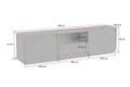 Miniatyrbillede 11 af 11: TV stativ, Vanguard Travertine, 160x42x29,5 cm
