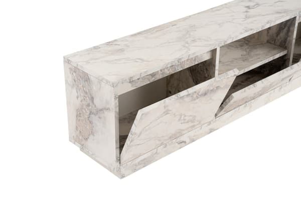 TV-bänk, Vanguard - Fressia marmor, 160x42x29,5 cm
