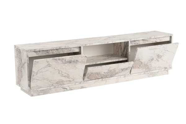 TV-bänk, Vanguard - Fressia marmor, 160x42x29,5 cm