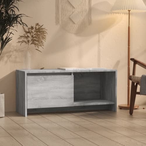 Tv-bänk grå sonoma 90x35x40 cm konstruerat trä