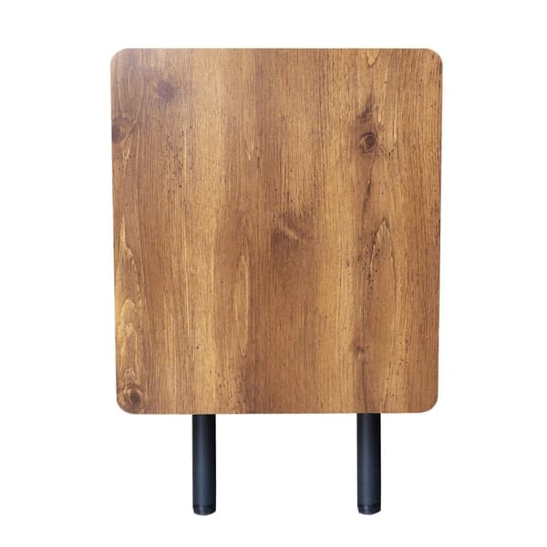 160 cm tv-bord - moderne stil - 3 låger og 2 rum - sort og natur