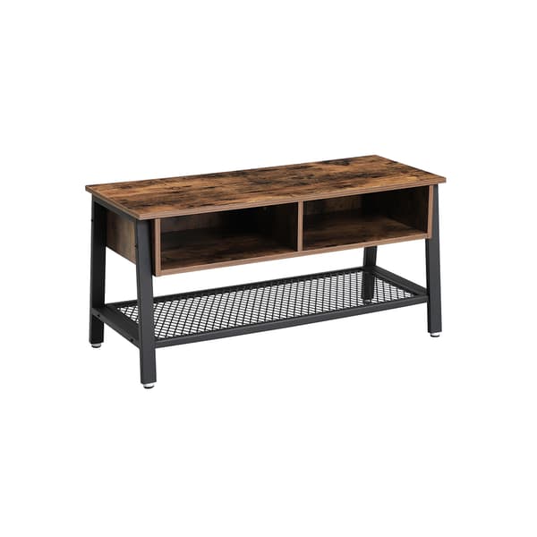Industrielt design TV-stativ med 2 rom