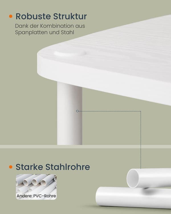 TV Skab, SONGMICS HOME LTV500W01, 110x35x46 cm, Hvid