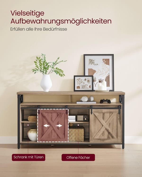 TV-skab, VASAGLE, 40x147x76 cm, Kamelbrun
