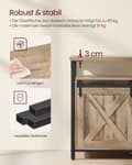 Miniatyrbillede 4 af 6: TV-skab, VASAGLE, 40x147x76 cm, Kamelbrun