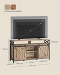 Miniatyrbillede 6 af 6: TV-skab, VASAGLE, 40x147x76 cm, Kamelbrun