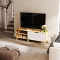 Miniatyrbillede 1 af 5: TV-skab, 140x40x50 cm, Eg-Hvid