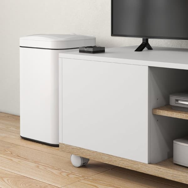 Rootz -TV -huonekalut rullilla - Mobile TV -teline - Rolling TV -yksikkö - Kompakti ja tyylikäs - 80L x 45W x 39,5H CM
