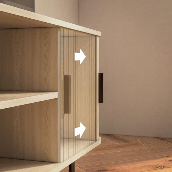 Rootz TV -kabinet - Medieenhed - Underholdningsstand - Rumbesparende design - 120 cm x 40 cm x 55 cm