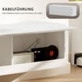 Miniatyrbild 4 av 10: Rootz TV -hängande skåp med LED -belysning - väggmonterat TV -skåp - Flytande TV -enhet - Stylish Design - 120 x 35 x 40,5 cm