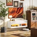 Miniatyrbild 2 av 10: Rootz TV -hängande skåp med LED -belysning - väggmonterat TV -skåp - Flytande TV -enhet - Stylish Design - 120 x 35 x 40,5 cm