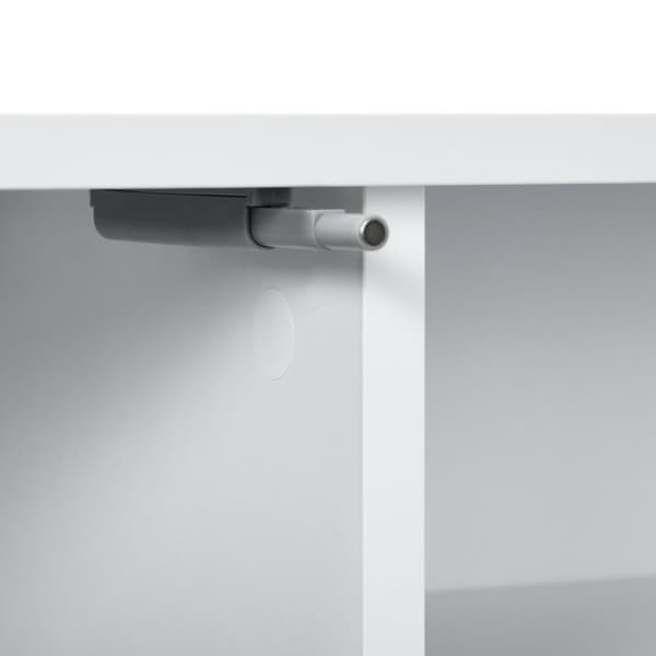 Rootzin seinälle kiinnitetyt TV -huonekalut - Mediakonsoli - Storage Unit - Moderni muotoilu - 140 x 30 x 30cm - Valkoinen