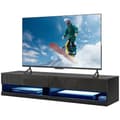 Pikkukuva 1 / 6: Rootzin seinälle kiinnitetty TV -penkki - TV -teline - Mediayksikkö - LED -valaistus - moderni muotoilu - 150 cm x 40 cm x 30cm