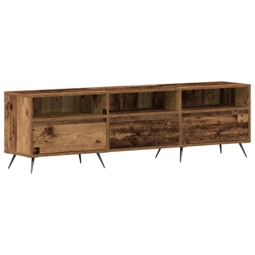 TV-bänk i gammalt trä 150x30x44,5 cm konstruerad trä