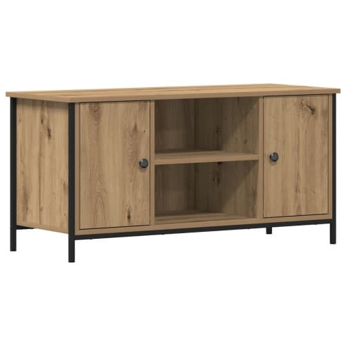 TV-bänk artisan ek 100x40x50 cm konstruerat trä och stål