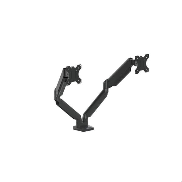 Justerbar arm för 2 Fellowes Platinum Series Dual Arm monitorer - svart aluminium - Skärmstorlek: 10"-27"