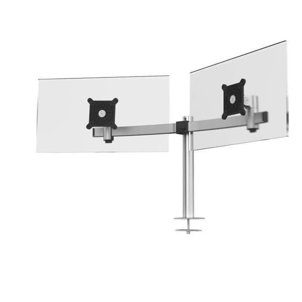 Stöd för 2 skärmar - DURABLE - 508623 - Justerbart - VESA-fästen 360° - Skärmar 21-27"
