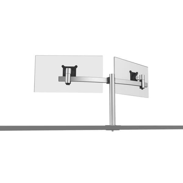 Stöd för 2 skärmar - DURABLE - 508623 - Justerbart - VESA-fästen 360° - Skärmar 21-27"