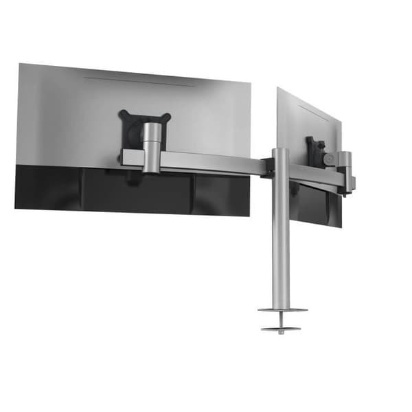 Stöd för 2 skärmar - DURABLE - 508623 - Justerbart - VESA-fästen 360° - Skärmar 21-27"