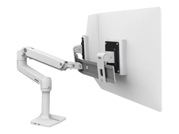 Bildskärmsstöd - Ergotron - LX Desk Dual Direct Arm - Vit - Upp till 32 tum - Komplett monteringssats