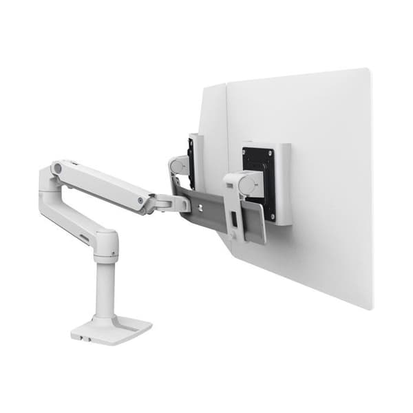 Bildskärmsstöd - Ergotron - LX Desk Dual Direct Arm - Vit - Upp till 32 tum - Komplett monteringssats Vit