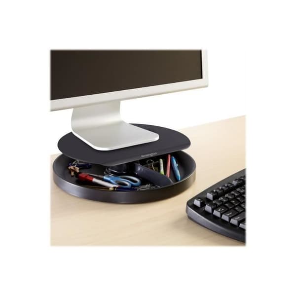 Monitorstativ - Kensington - SmartFit Spin2 - Svart - Justerbar höjd - 360° roterande bas