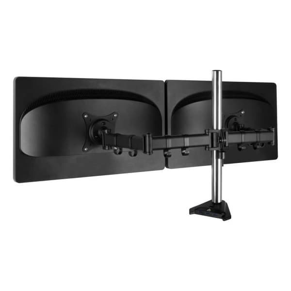 Monitorstativ - ARCTIC - Z2 Pro (Gen 3) - 2 VESA 75/100-skärmar - 4-portars USB-hubb - Svart