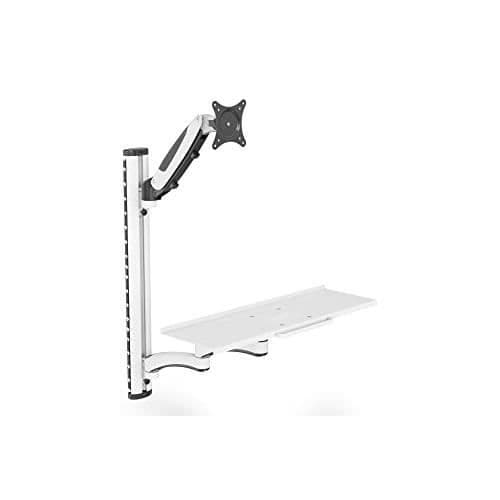 DIGITUS WORKSTATION (SKÄRM, TANGENTBORD, MUS) VÄGGFÄSTE (DA-90) Svart, Vit