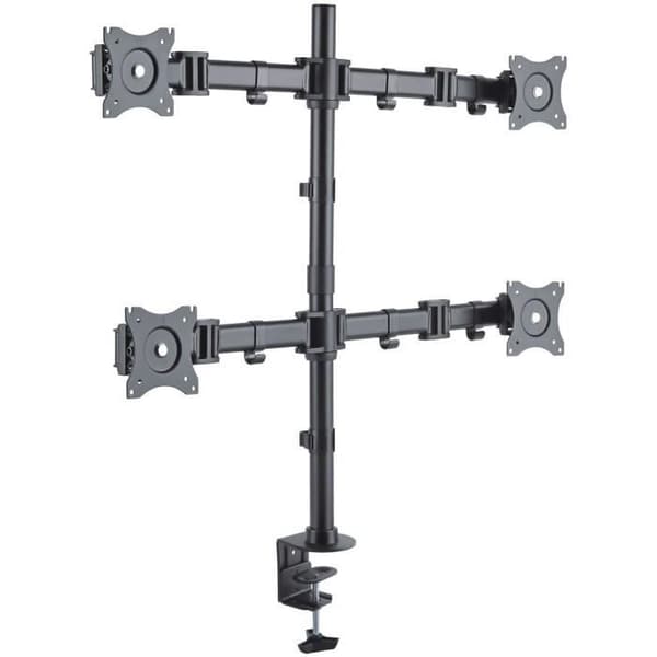 PureMounts PM-OFFICE-04 Skrivbordsfäste för 4 skärmar från 33 till 69 cm (13 till 27 tum), lutning från -45° till 45°, vridbar 2120