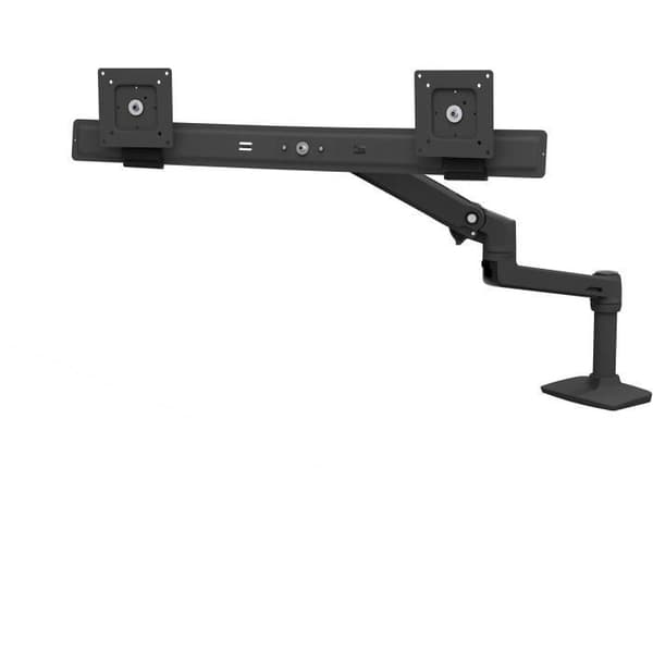 Skärmstöd - ERGOTRON - LX Skrivbord Dual Direct Arm - 2 LCD-skärmar - Mattsvart - Max storlek: 25 tum