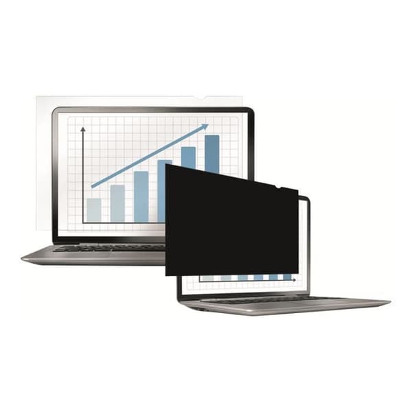 Anti-skärmintegritetsfilter - Fellowes - PrivaScreen Blackout - Bredd 27 tum - Svart - Optimal skydd