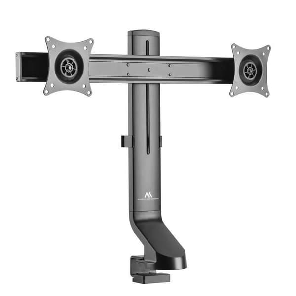 Maclean MC-854 dubbelt skrivbordsstöd 17"-27" max belastning 14 kg kompatibel med MC-848 och MC-849