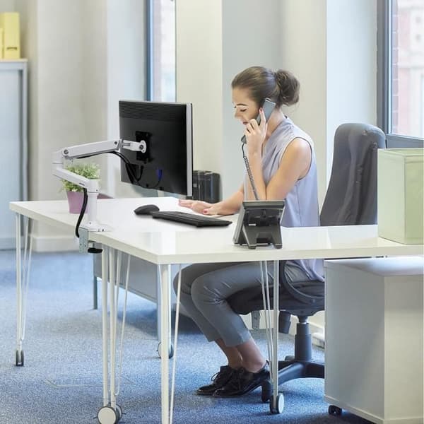 Monitorarm - ERGOTRON - LX - Aluminium - Klämmontering - Skärm upp till 34 tum